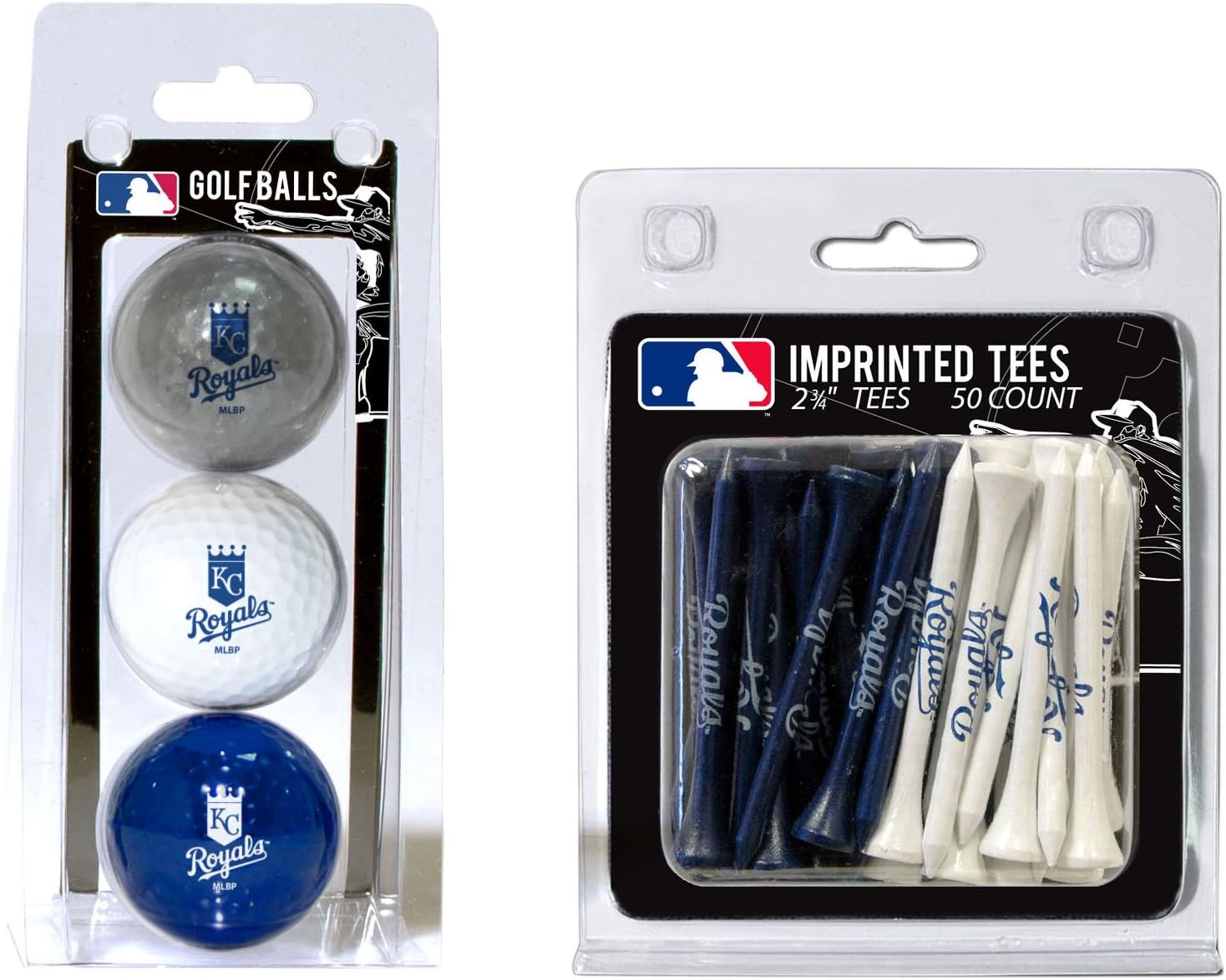 Team Golf MLB Atlanta Braves Logo Imprinted Golf Balls (3 Count) & 2-3/4" Regulation Golf Tees (50 Count), Multi Colored : Sports Fan Golf Balls : Sports & Outdoors