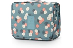 Mossio Hanging Toiletry Bag - Large Cosmetic Makeup Travel Organizer for Men & Women with Sturdy Hook