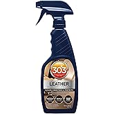 303 Products Leather 3-In-1 Complete Care - Cleans, Conditions, & Protects - Helps Prevent Fading & Cracking - Rinse Free Formula - Repels Dust, Lint, & Staining, 16 fl. oz. (30218CSR) Packaging May Vary