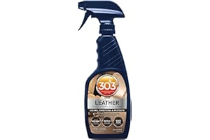 303 Products Leather 3-In-1 Complete Care - Cleans, Conditions, & Protects - Helps Prevent Fading & Cracking - Rinse Free Formula - Repels Dust, Lint, & Staining, 16 fl. oz. (30218CSR) Packaging May Vary