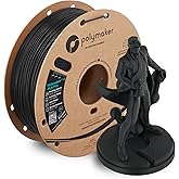 Polymaker PLA Pro 3D Printing Filament Black 1KG, High-Impact Tough PLA, Fast Printing up to 300mm/s, Easy to Print, No Enclo