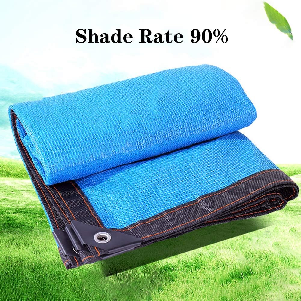 KKJKK Shade Cloth 90 UV Resistant Sunblock Shade Fabric Shade Netting Mesh Sun Shade Sail for