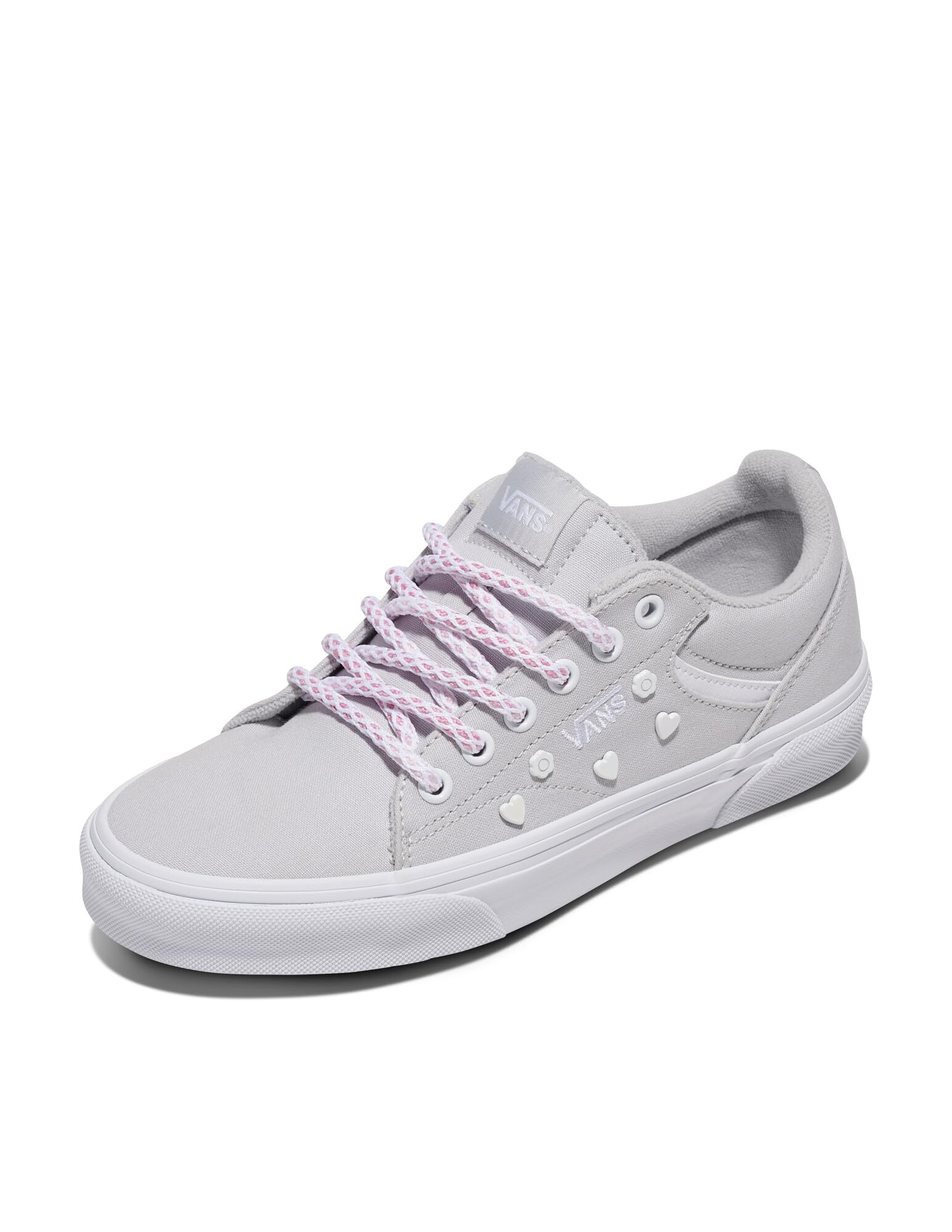 Vans Women's Seldan Shoe | Retro Tennis Inspired Sneakers for Fashion, Work & Everyday Wear, Studs Gray, 9.5 Image