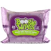 Boogie Gentle Saline Wipes for Little Noses, Great Grape 30 Each (Pack of 2)