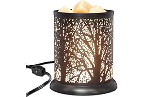 PEATOP Wax Melt Warmer Forest Metal Wax Burner with 2 Edison Bulbs,Fall Wax Melt Warmer for Scented Wax,Electric Wax Melt War