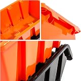 Prosperplast XL Size 5 Black Plastic Storage Bins (120 Pack) Stackable IN-Box view 5