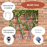 Garden Mile Grey Wooden Trellis 180x90cm Heavy Duty Climbing Plant Support Panel view 3