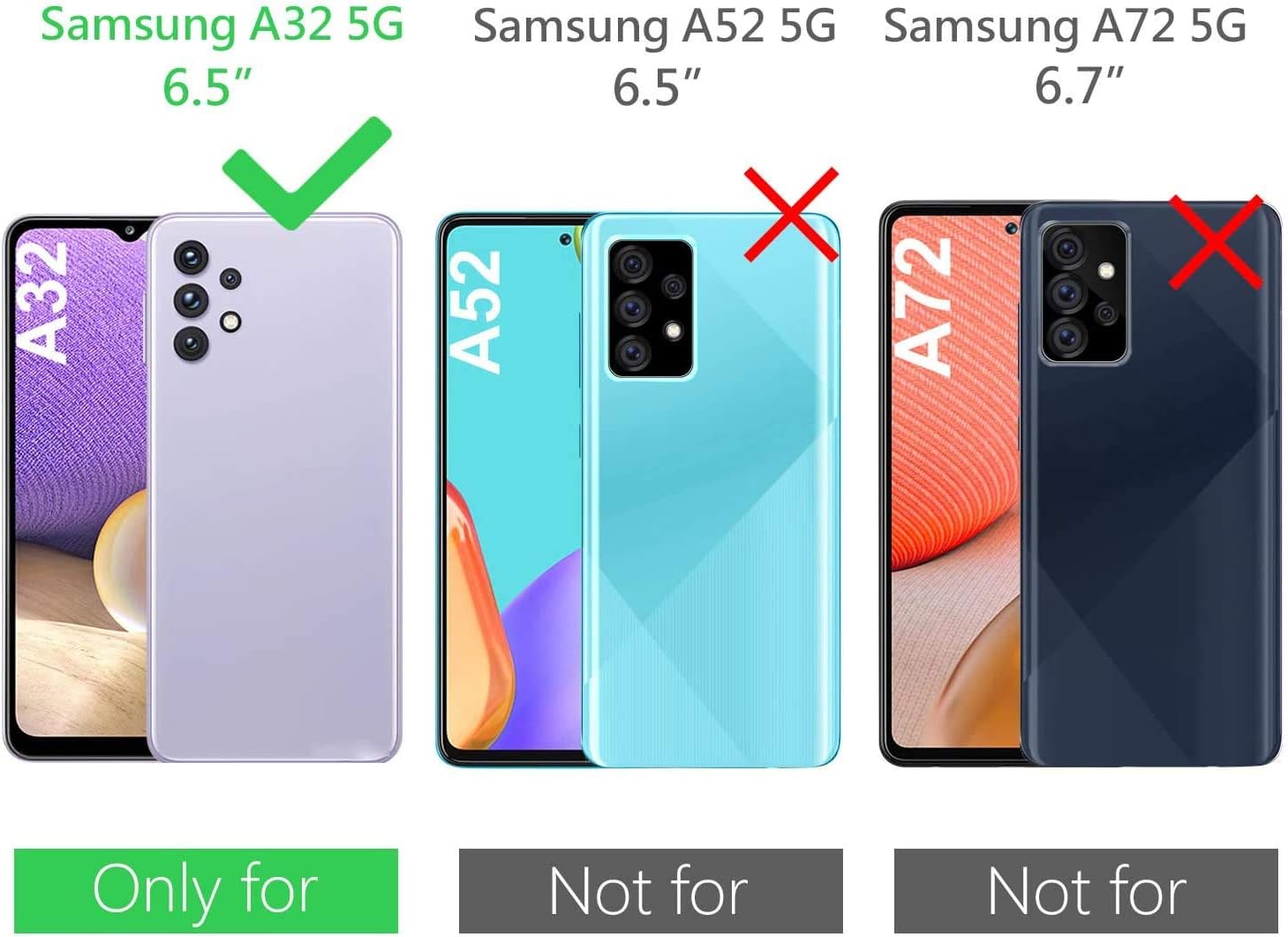 KP TECHNOLOGY Galaxy A32 Case, Samsung Galaxy A32 Leather Book Flip Wallet Cover with Card Slots for Samsung Galaxy A32 5G (BLUE) - Image 5
