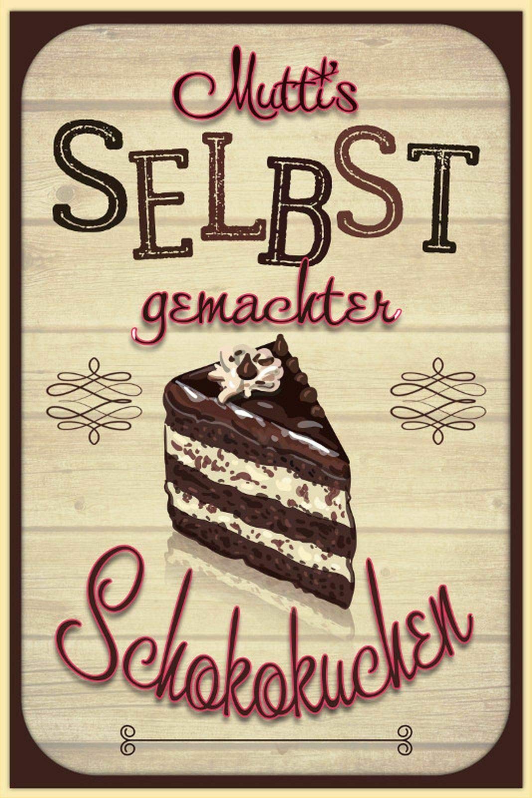 Schatzmix Tin-Plate Sign, Sheet metal, Multicoloured, 20x30 cm