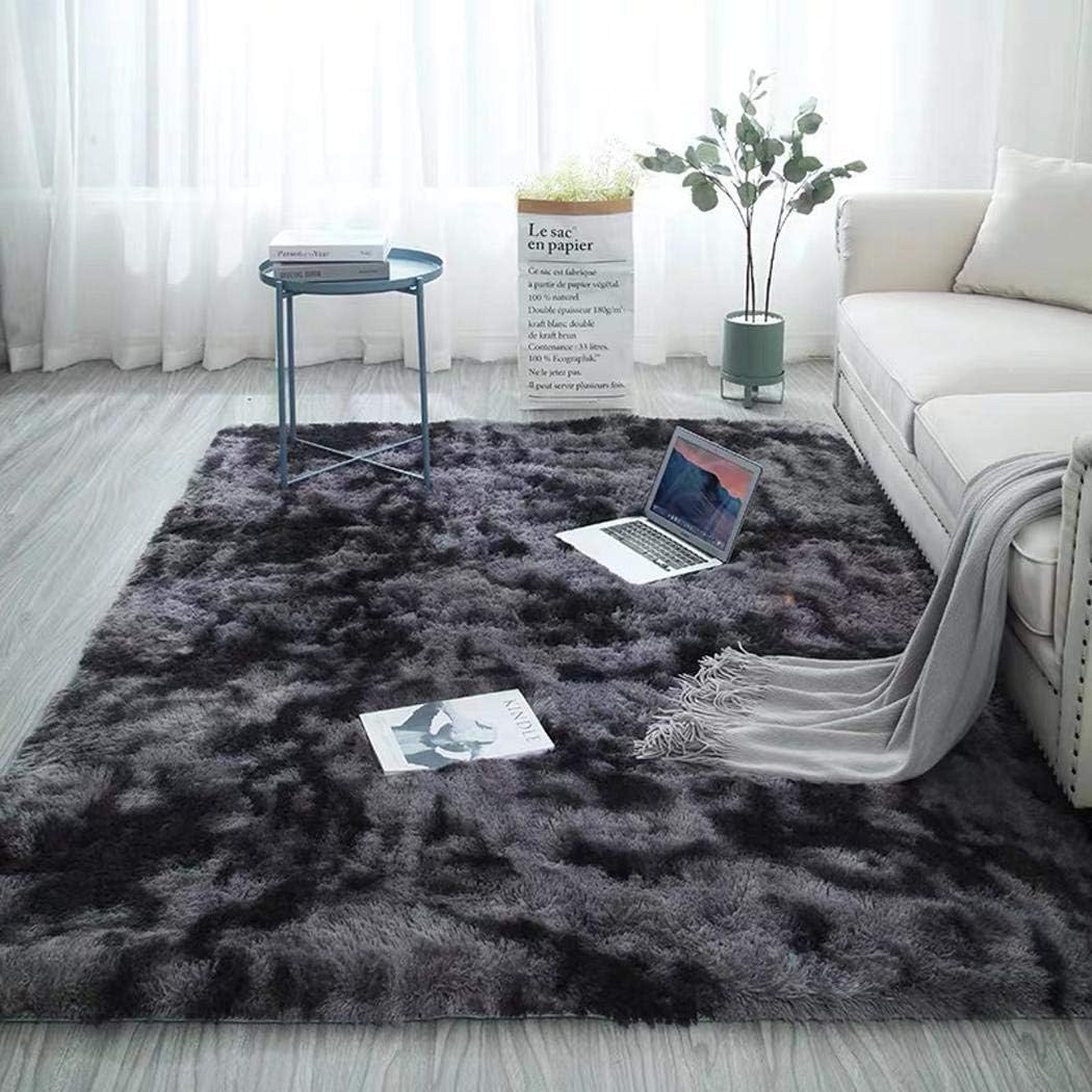 Yealsha Ultra Soft Indoor Modern Shag Area Rugs Fluffy Fluffy Rugs Anti-Skid Shaggy Area Rug Living Room Home Bedroom Carpet