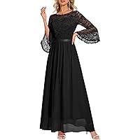 chinese dress ladies Amazon.com: Miusol Women's Elegant Floral Lace 3/4 Sleeve Bridesmaid Formal Maxi  Dress (Small, Black) : Clothing, Shoes & Jewelry