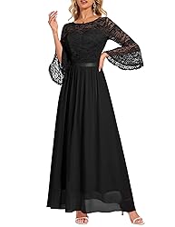 Wedtrend Women's Evening Dress 3/4 Sleeve Long
