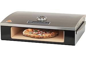 BakerStone Pizza Ovens Grill Top Outdoor Kitchen Professional Stainless Series Pizza Oven Wood Pellet Fired Pizza Maker Portable Pizza Oven for Gas Grill…