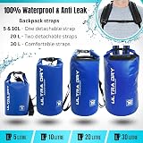 Ultra Dry Adventurer Premium 5 L Waterproof Dry Bag with Phone Case Blue view 2