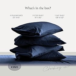 BELADOR Silky Soft King Sheet Set - 6 Piece Bed