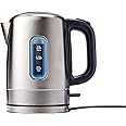 Amazon Basics Stainless Steel Portable Fast, Electric Hot Water Kettle for Tea and Coffee, Automatic Shut Off, 1 Liter, Black