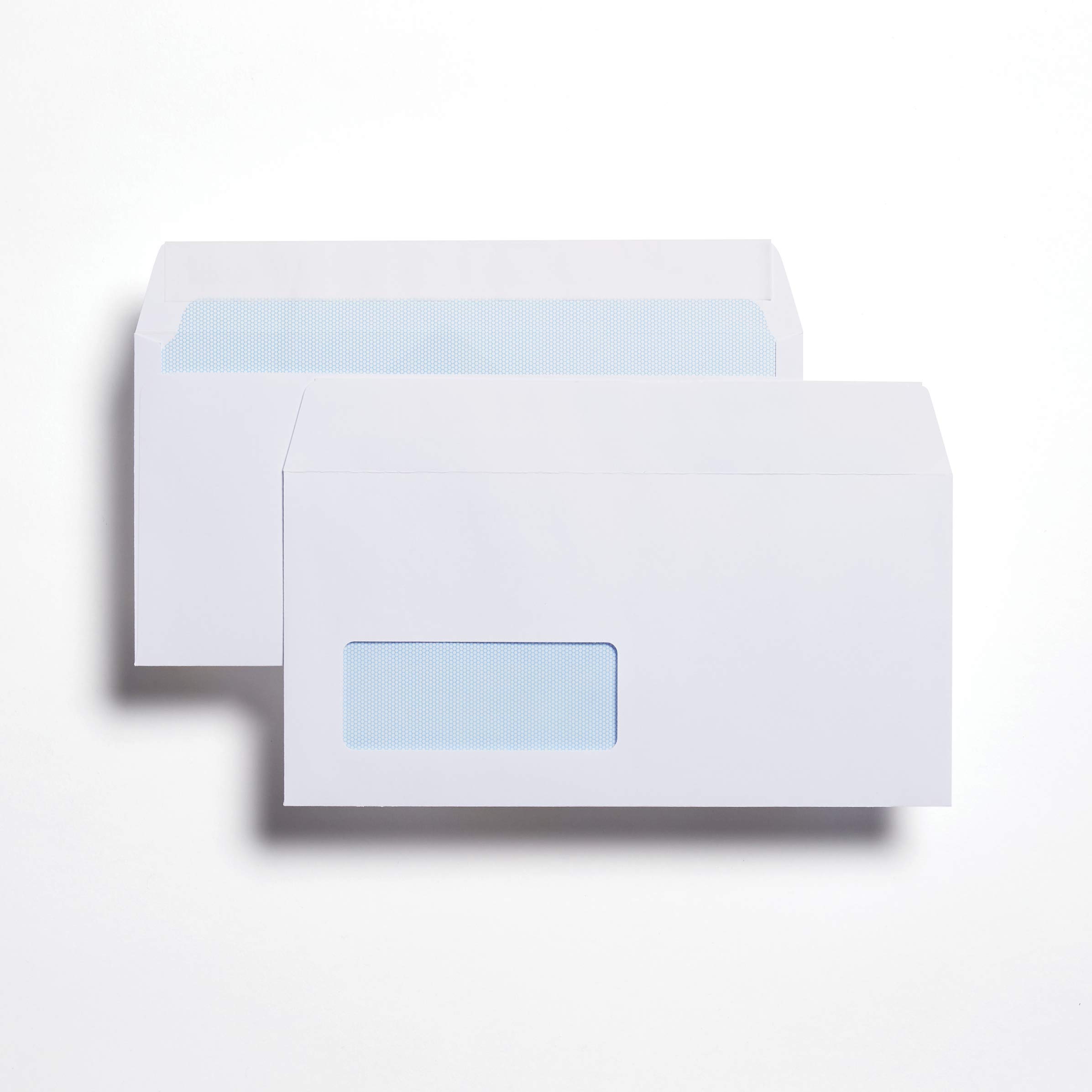 Indigo DL White Window Peel & Seal Envelopes 100gsm Box of 500 : 110 x 220