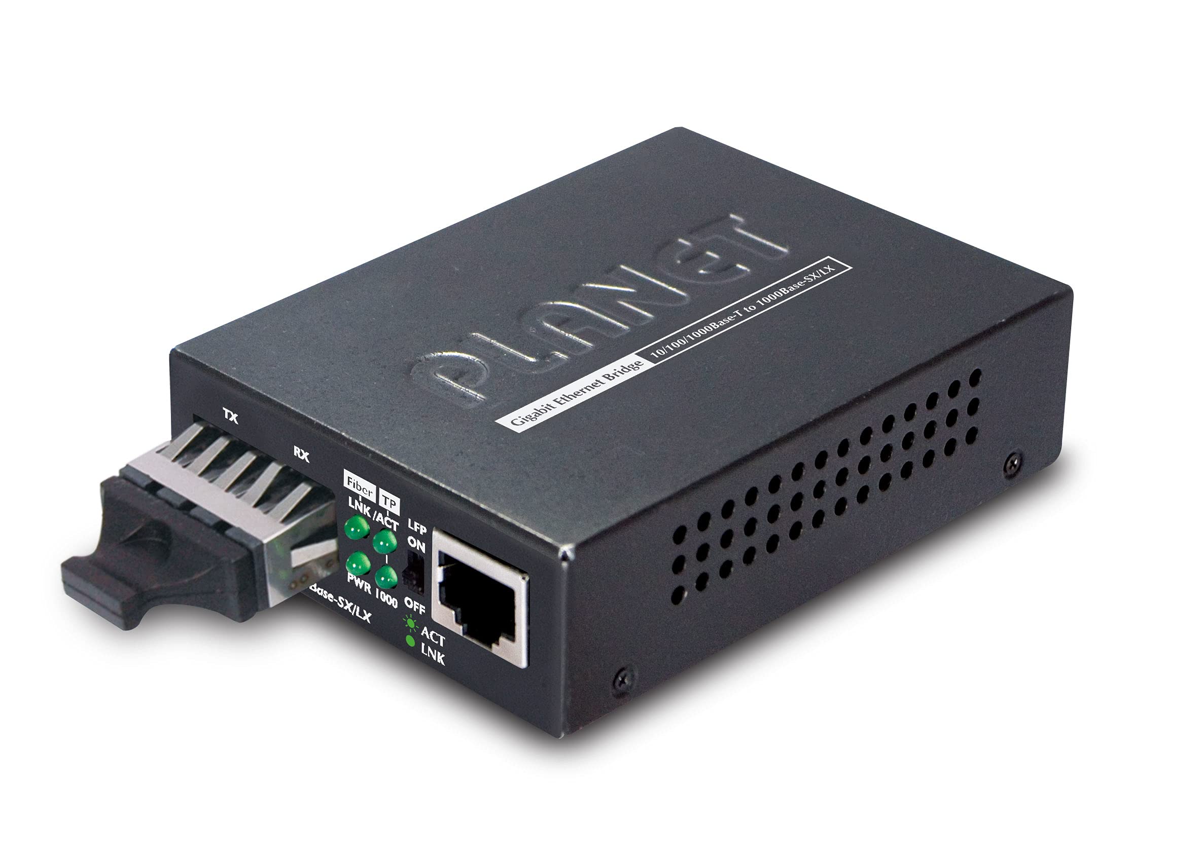 Planet GT-802 1000Mbps 850nm Network Media Converter - 1000Mbps 1000Base-T 1000Mbps 1000Mbps 1000Mbps 1000Base-T 1000Mbps 1000Mbps 1000Mbps 1000Mbps 850nm Network Media Converter IEEE 802.3u IEEE 802.3z SC Wireless 550m