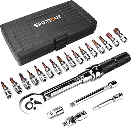 Cle Dynamometrique Pour Velo Et Moto 1 4 Avec Cliquet Reversible Et Rallonge Plage De Mesure