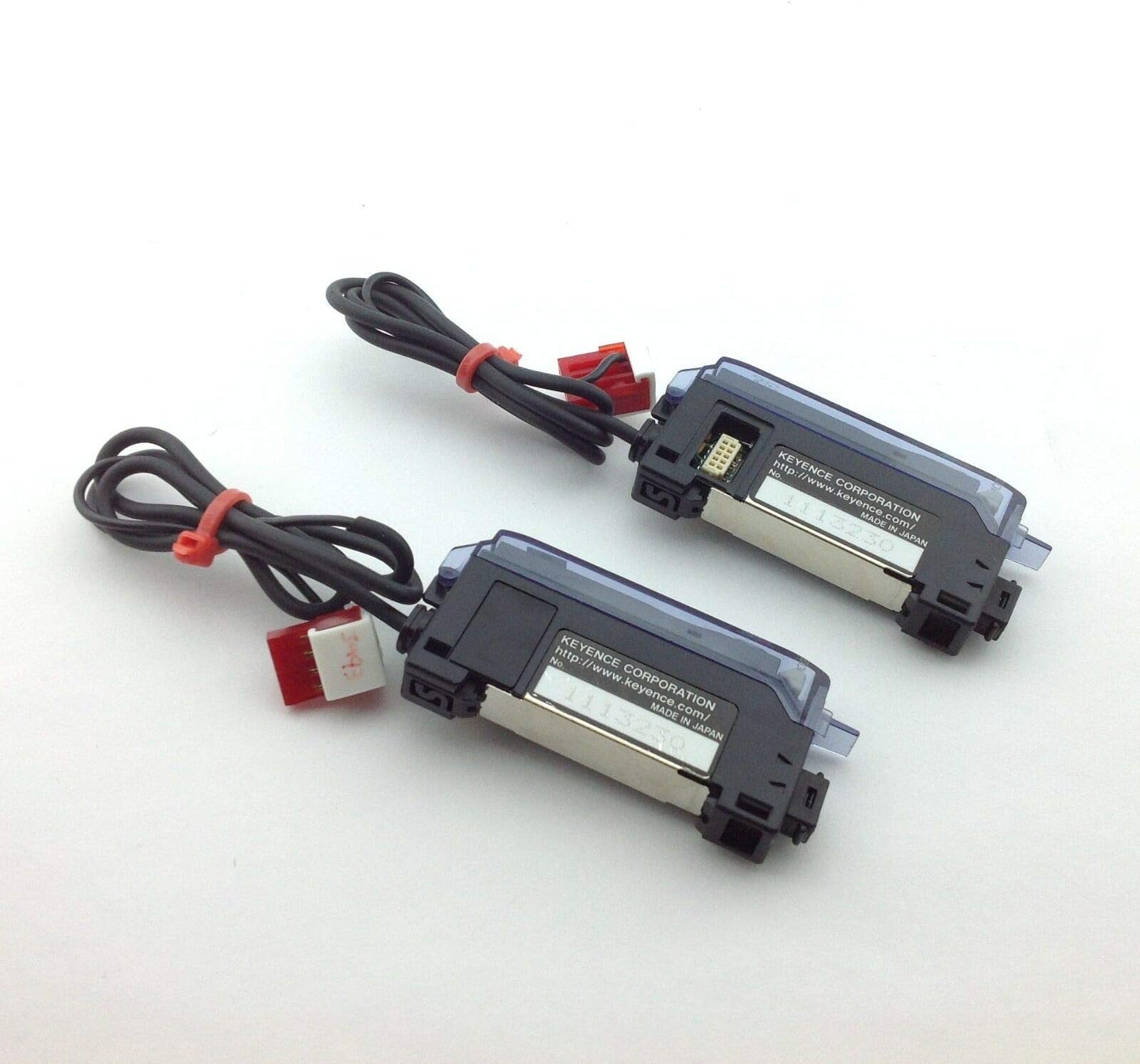 ROA Lot of 2 Keyence 3230 FS-T2 Fiber Optic Sensor Amplifier