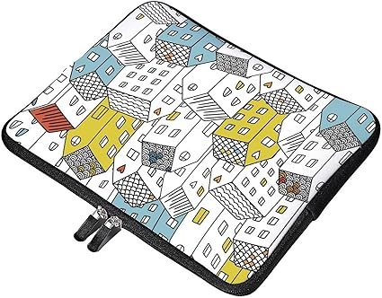 Amazon パソコンバッグ 高層ビル 屋根 魚の鱗 インナーケース パソコン用 キャラクター タブレット ノートパソコンバッグ Pcケース コンピュータバッ ビジネス カバン コンピュータバッグ 収納 鞄 大容量 軽量 ノートpc用 ショルダーバッグ 多機能 防水 耐震 人気