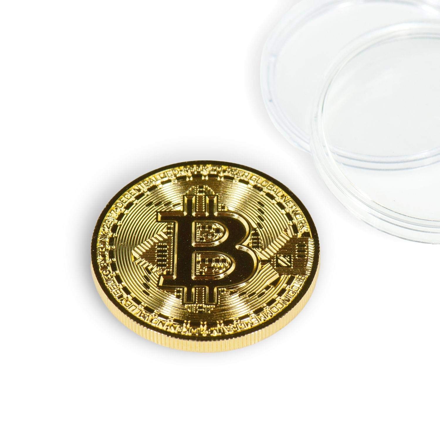 Toynk Bitcoin Collectible|Gold Plated Commemorative Blockchain Coin| Collector's Coin
