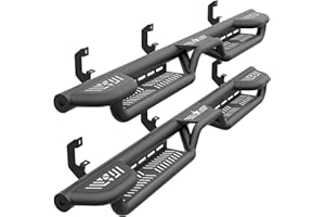 EYOUHZ Three Raised Steps Running Boards Compatible with 2019-2025 Chevy Silverado & GMC Sierra 1500, 2020-2025 Chevrolet Silverado/GMC Sierra 2500 3500 HD Double/Extended Cab Side Step Nerf Bar