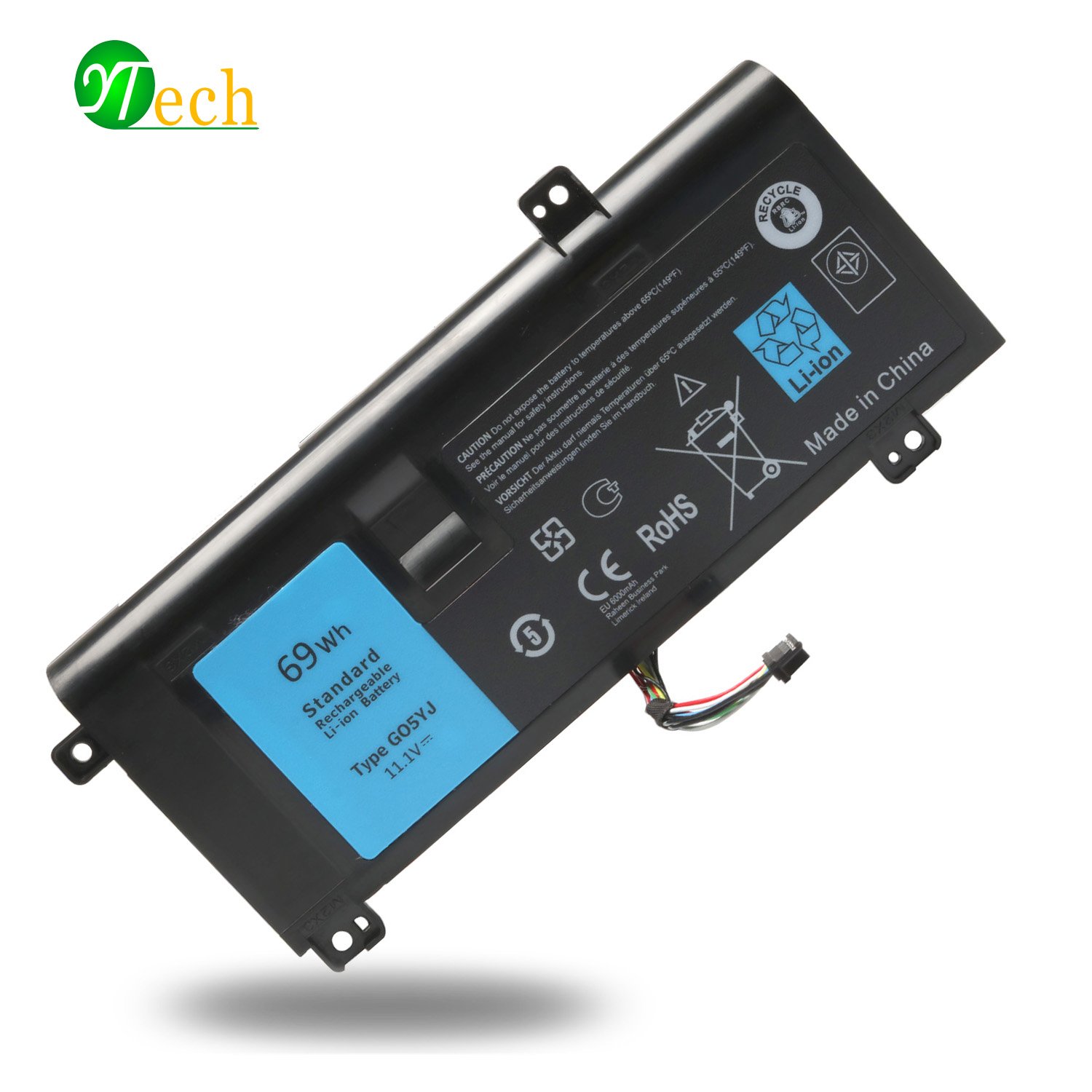 Amazon.com: YTech NEW 69WH G05YJ New Laptop Battery for Dell Alienware 14  A14 M14X R4 14D-1528 0G05YJ ALW14D Y3PN0 8X70T[12 Months Warranty]:  Computers & ...