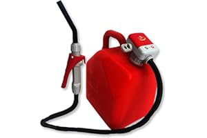 POCKET PUMP Flex - Fuel Transfer Pump for Gas, Diesel, Water, Battery Operated, Trigger Nozzle with ON/OFF Button, 10 L/min, 