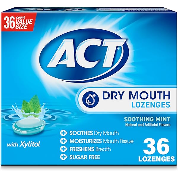 Amazon.com: ACT Total Care Dry Mouth Lozenges, Mint (4 x 18 ea) by
