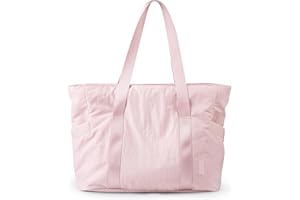 BAGSMART Tote Bag for Women, Tote Bag with Zipper Work Tote with Compartments Nurse Shoulder Hanbag for Travel, Gym