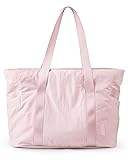 BAGSMART Tote Bag for Women with Zipper, Gym tote