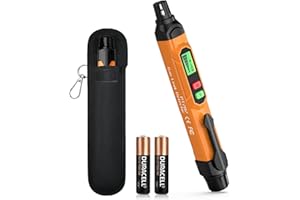 Gas Leak Detector, TECHAMOR PT202 Portable Natural Gas Leak Alarm Locate Gas Leaks of Combustible Gases Like Methane, LPG, LNG, Fuel for Home(Includes Battery x2 & Carrying Pouch) (Orange)