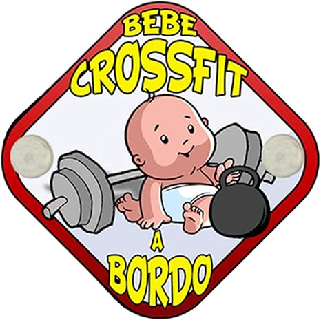 Placa bebé a bordo Bebé Crossfit a bordo niño: Amazon.es: Bebé