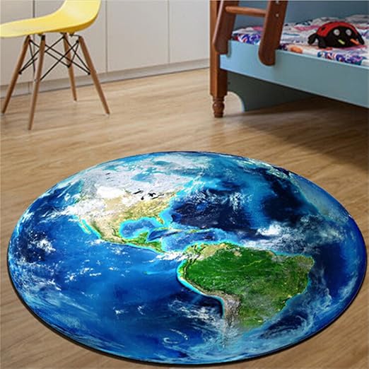 Canvivi Teppiche Erde Mond Pattern Fur Wohnzimmer Jugendzimmer