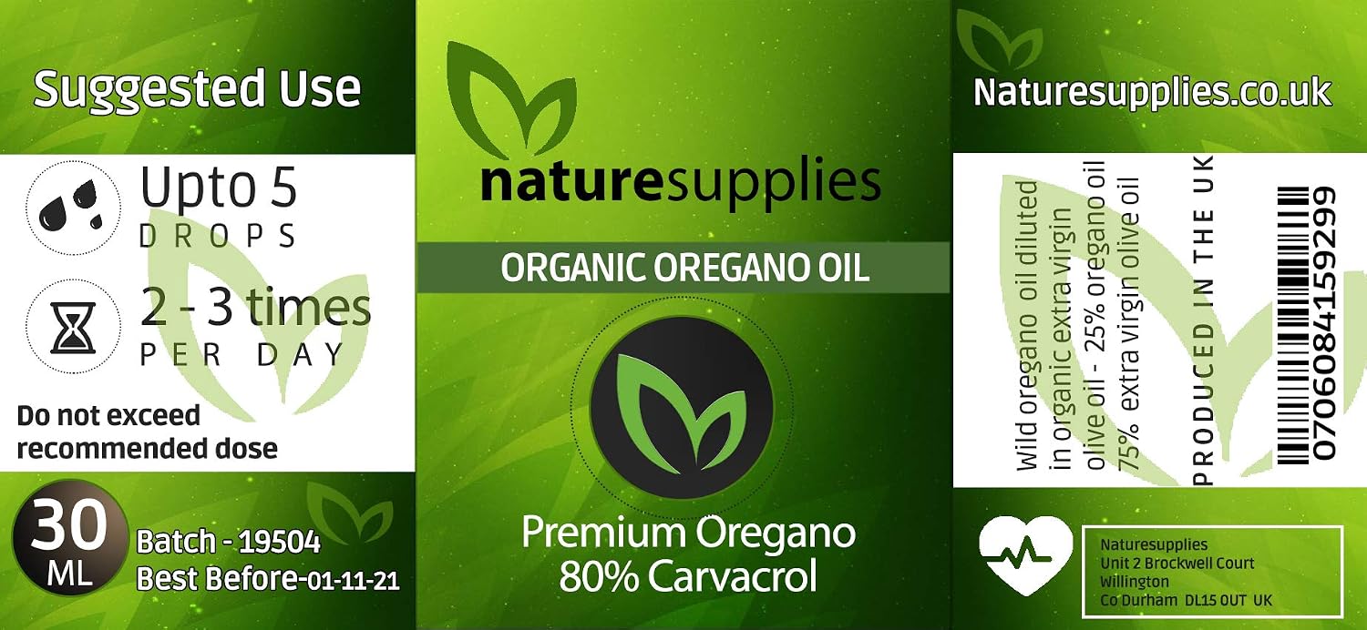 Oregano Oil 30ml, 80% Plus Carvacrol, Mediterranean Wild Oregano Oil, Steam-Distilled Essential Oil, Oil Oregano - Image 3