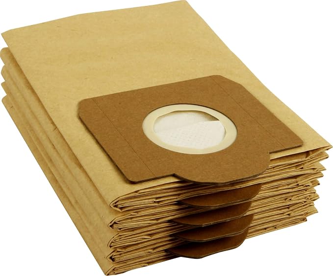 MisterVac 10 Sacchetti Per Aspirapolvere + 2 Filtri Compatibili Con Progress PC 2461 – Tessuto 5 Strati, Antipolvere, Senza Plastica