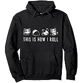 Cute Panda - This is How I Roll Pullover Hoodie