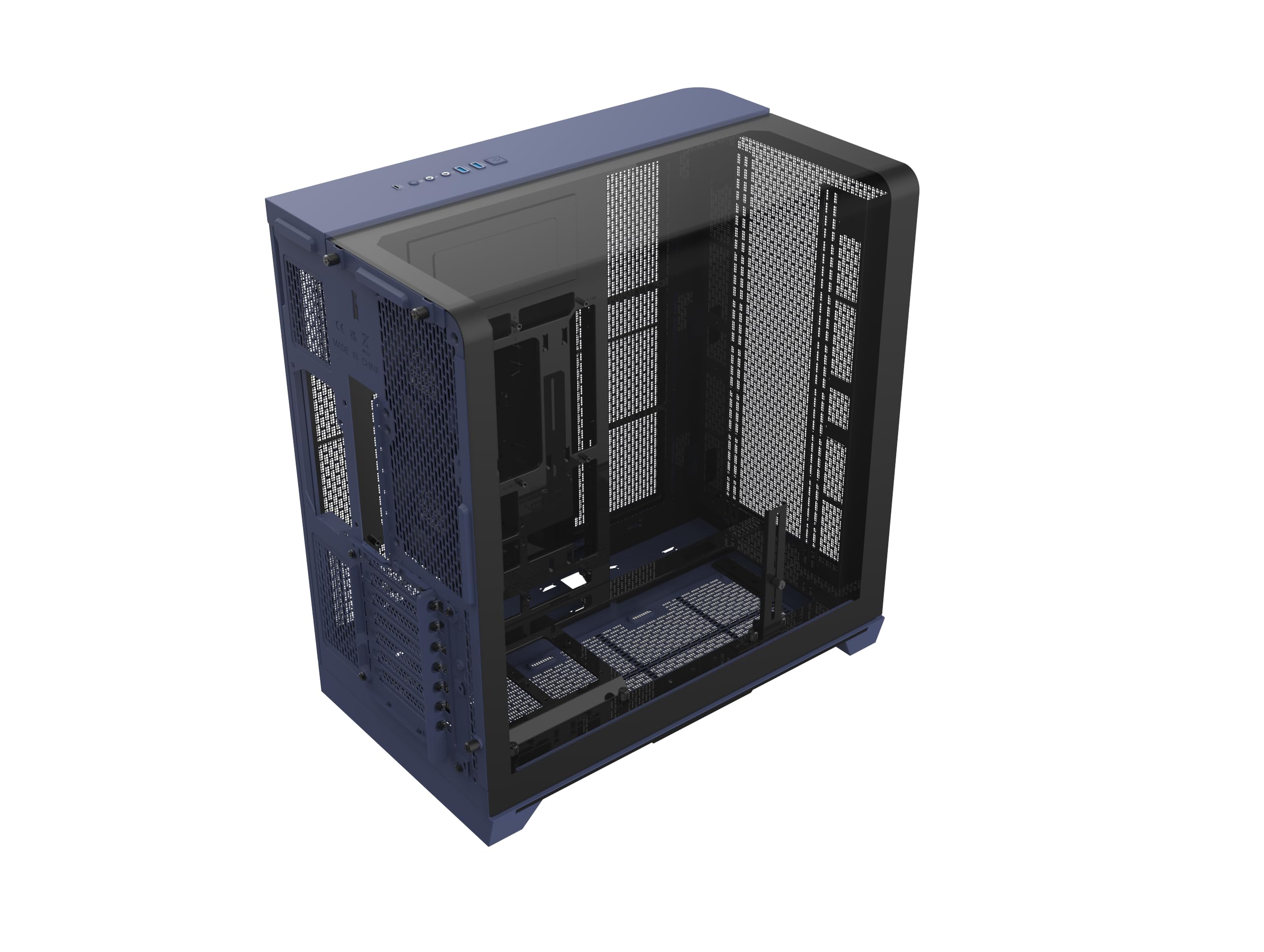 Thermaltake View 390 Air | ATX Midi-Tower | Curved Tempered Glass Showcase | Hidden-Connector Support | Airflow | leises Gaming Case | Future Dusk 5