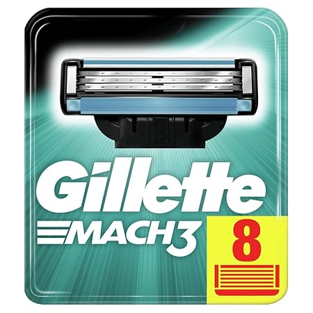 Gillette Mach3 Rasierklingen, 8 Stück, briefkastenfähige Verpackung