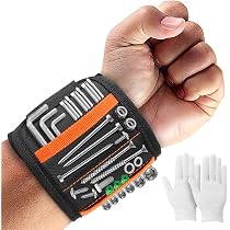 HuanQiuSensmart Magnetic Wristband Tool Holder – 5 Rows, 15 Strong Magnets – Ideal Gift For Men, Dad, DIYers - View #12