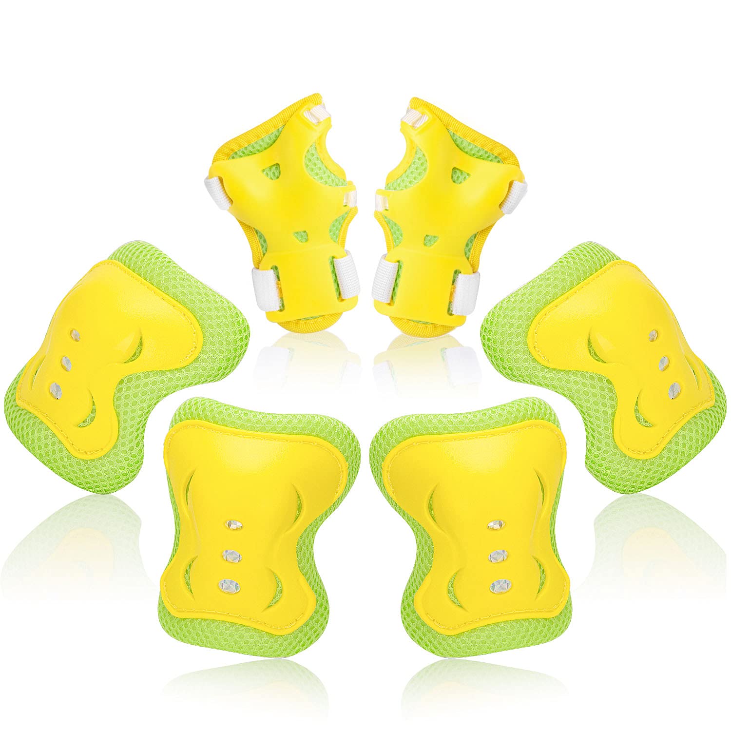 Kids/Youth Knee Pads Elbow Pad Wrist Guards Protective Gear Set, for Child Roller Skates, Cycling Bike, Skateboard, Inline Skatings, Scooter Riding, BMX bike, And Other Outdoor Sports Activities