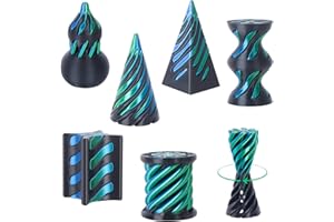 6 Pack Spiral Cone Fidget Toys - Impossible Cone 3D Printed Impossible Pyramid Pass Through 3D Printed Toy