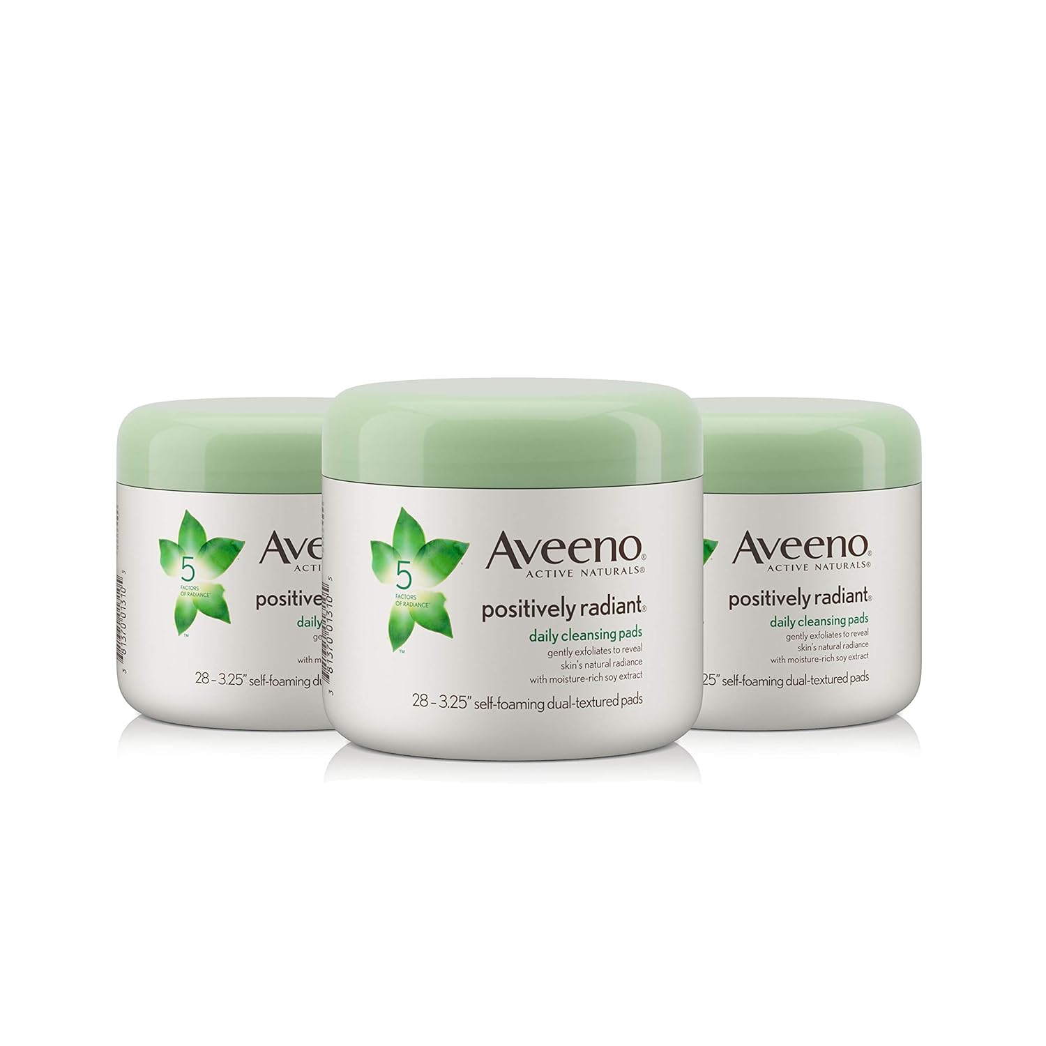 Aveeno Positively Radiant Exfoliating Daily Cleansing Pads, 28 Count