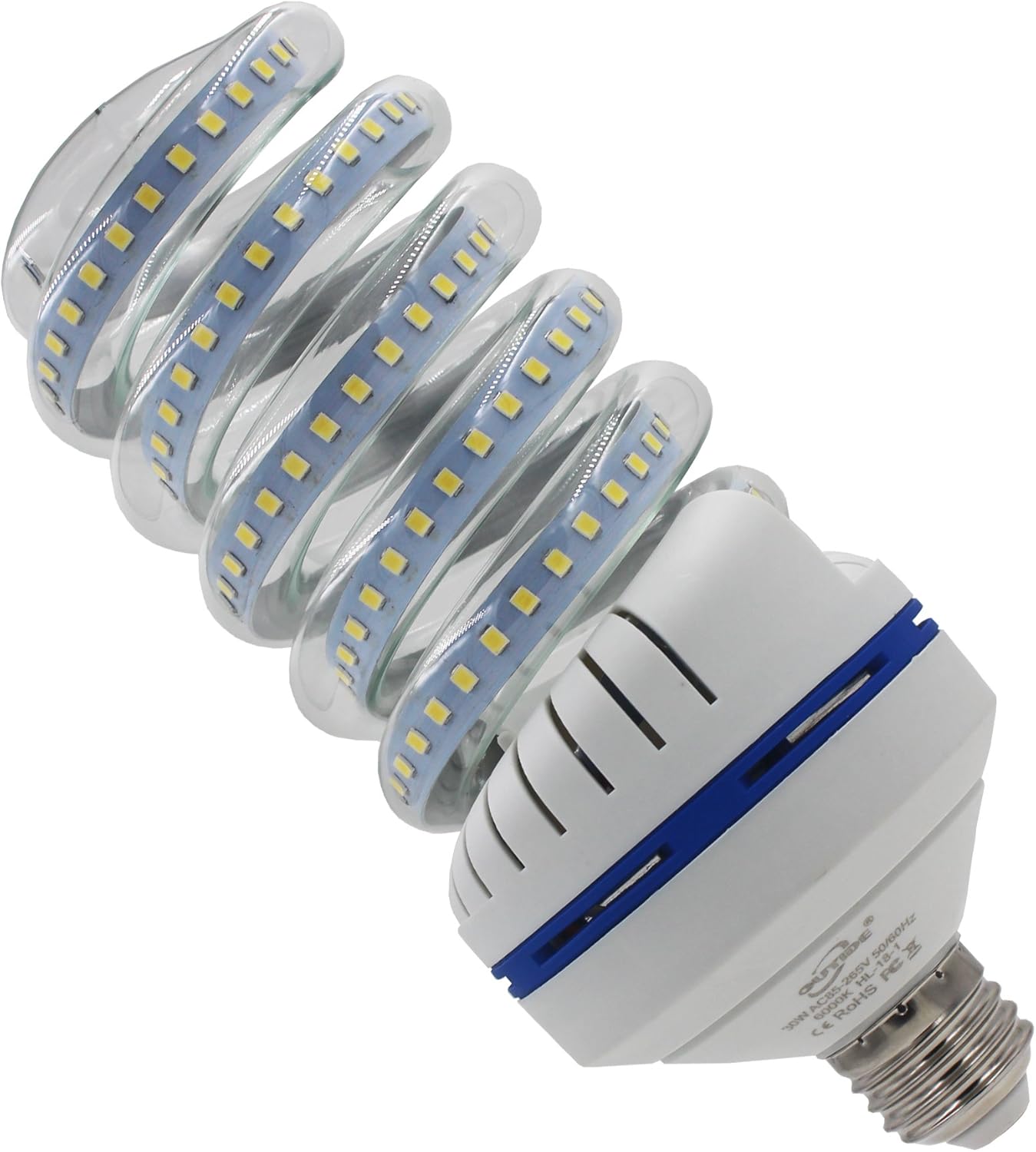 OUYIDE 250 Watt Equivalent, Spiral LED Corn Light Bulb e26/e27 medium