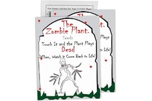 Zombie Plant Seed Packets (2) – Grow Your own Live Zombie Plant! Watch it Play Dead When Touched. Comes Back to Life in Minut