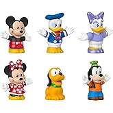 Fisher-Price Little People Toddler Toy Disney Mickey Mouse & Friends 6-Piece Figure Set for Preschool Pretend Play Kids Ages 18+ Months