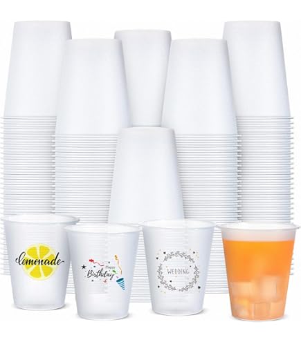 Amazon.com: Custom 20 oz Frosted Stadium Cups with Multi-Color Imprint for  Parties, Events, and Promotions (Qty 100) : Home & Kitchen
