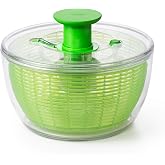 OXO Good Grips 6.22 Qt Salad Spinner, Vegetable Washer & Strainer - Green | Spin-dry Lettuce, Herbs, Fruit, Vegetables, Non-S