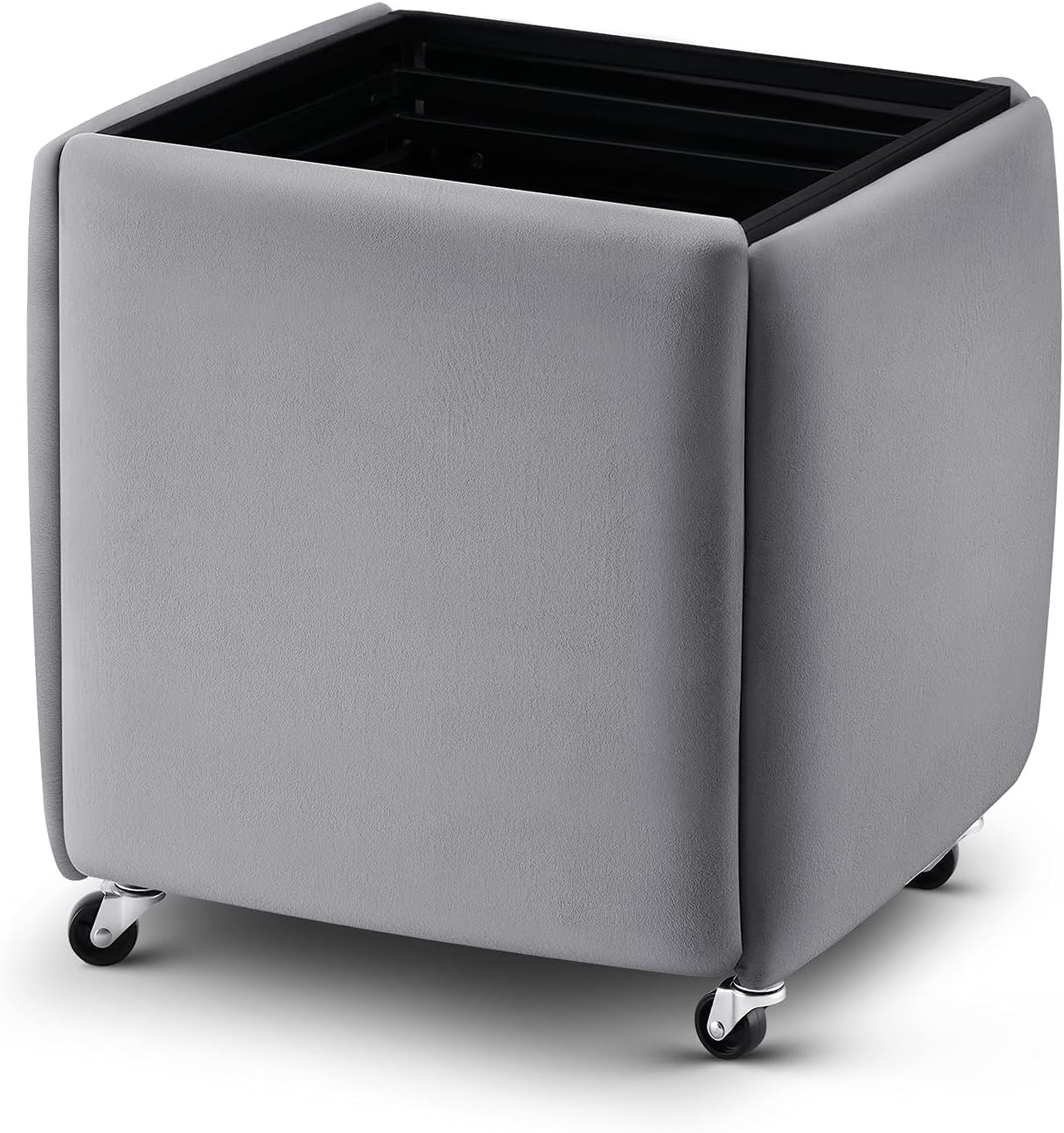 NAIYUFA Stool Set Modern Ottomans Set of 5 Backless Chairs with Wheels Stackable Bar Stool for Living Room,Dinning,Kitchen: Kitchen & Dining